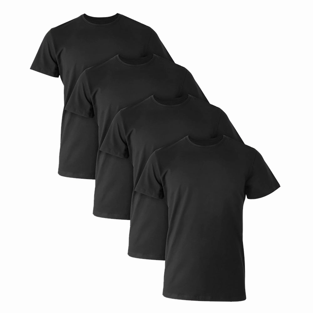 4-Pack Men's Ultimate Comfort Fit Stretch Crewneck Undershirts UCF1B4 Smart Look