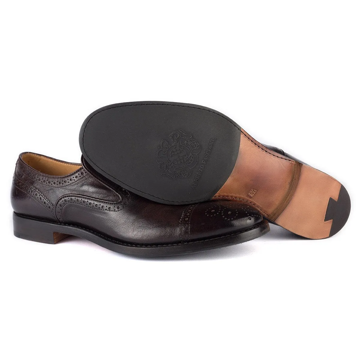 ABEL 59014 <br> Dark Brown Slip-on Non-Slip Sole Street Pace