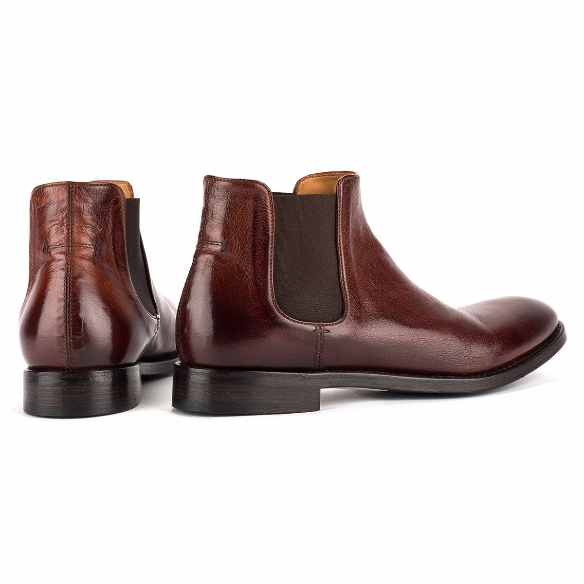 MachineWashable ABEL 59628<br>Brown Chelsea Boots