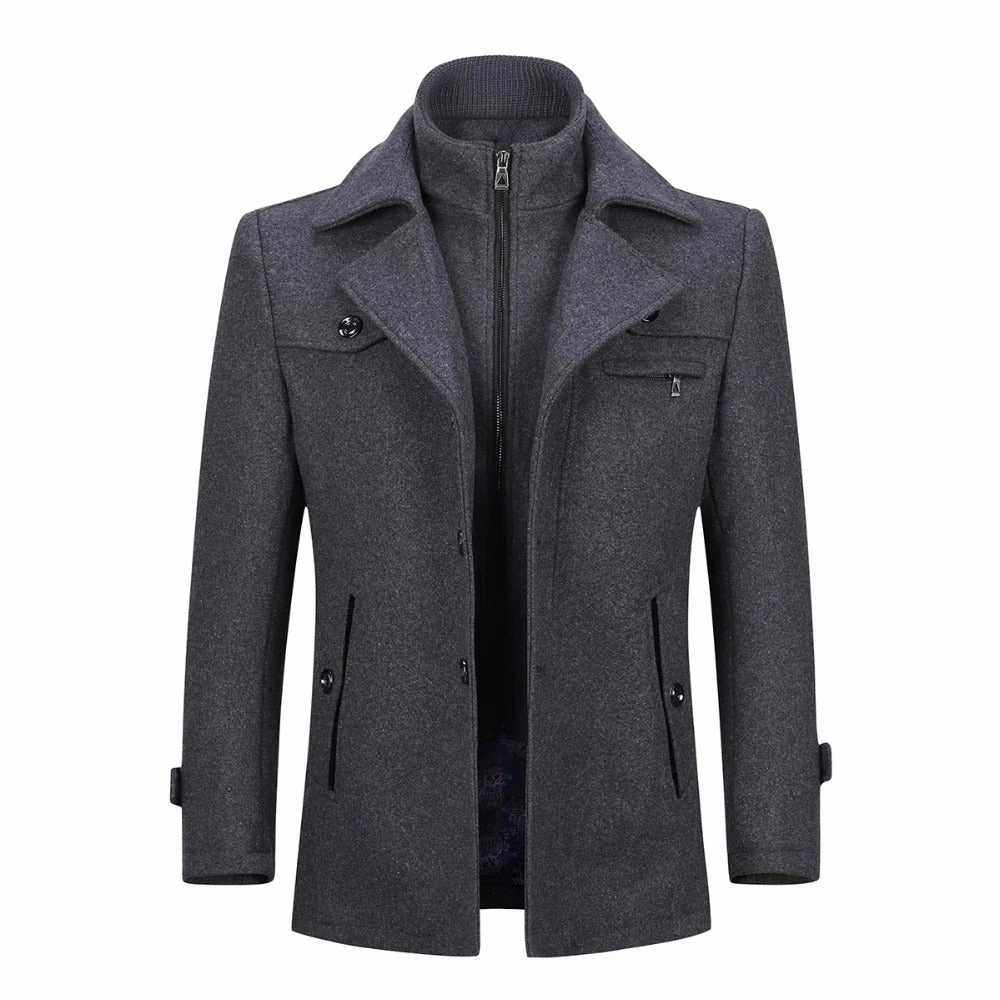 DurableThreadwork West Louis? Double Collar Single Breasted Coat