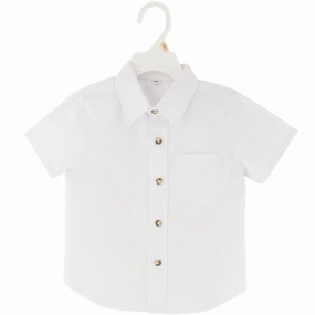 Boys Toddler Dress Shirt Short Sleeves World Glow