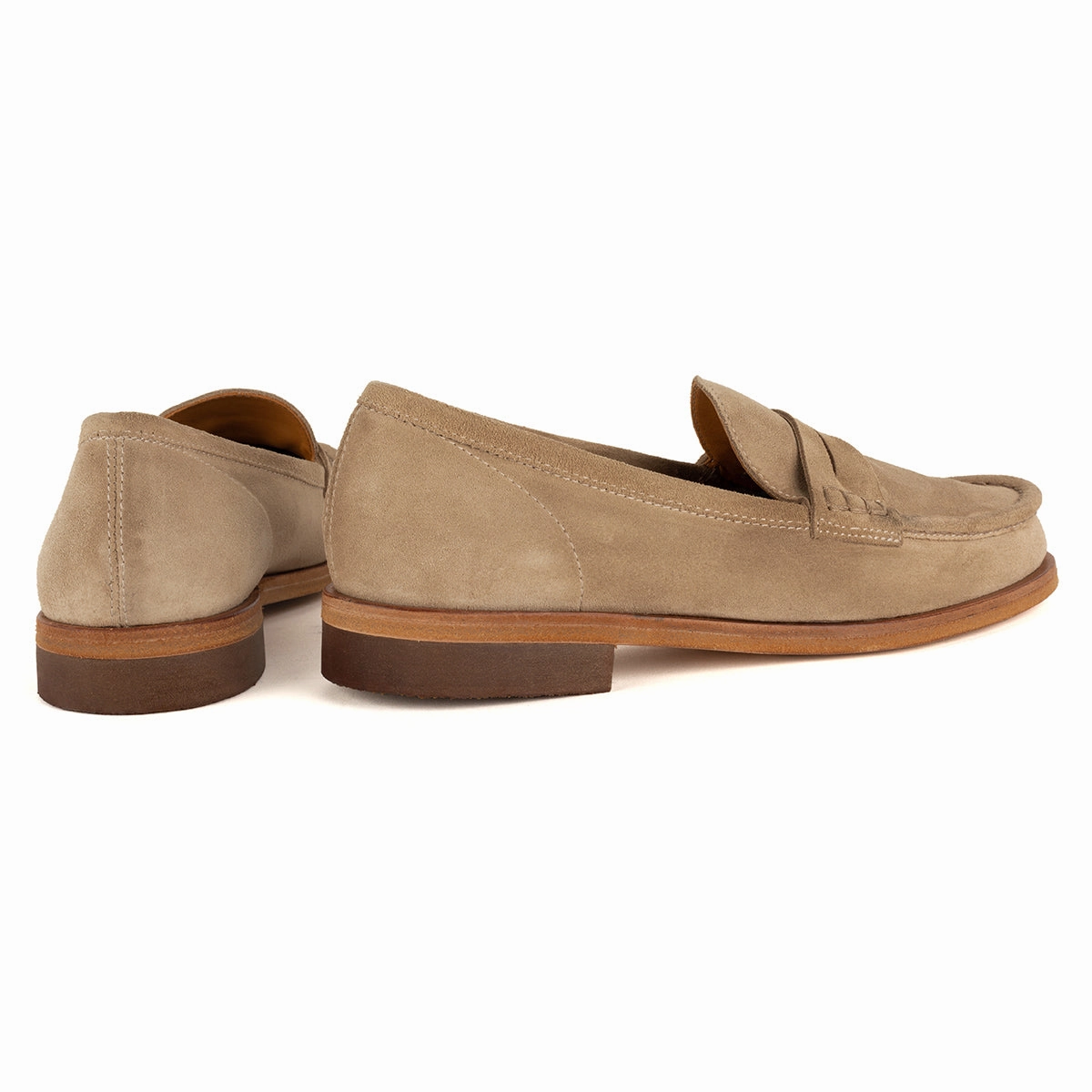 JANET 98001<br>Biscuit suede loafers Natural foot movement