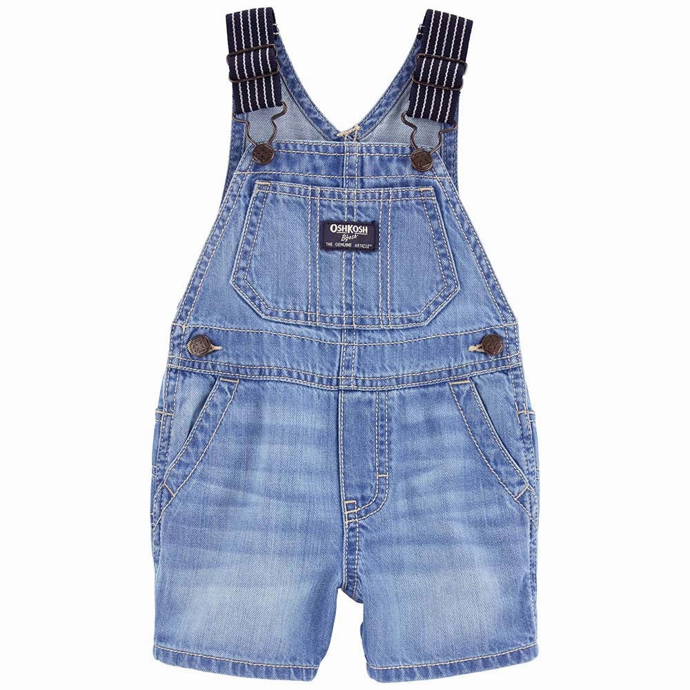 Boys' Hickory Stripe Strap Denim Shortalls 1Q891010 HeatReflective Lining Leader Core