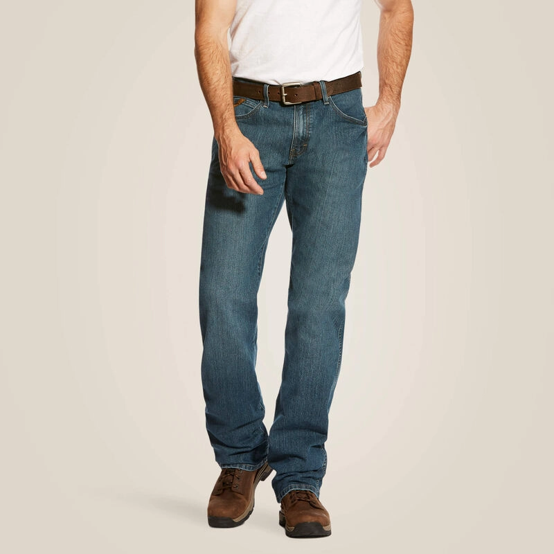 Men's Rebar M4 Relaxed DuraStretch Basic Boot Cut Jean 100 Compact Packable Design