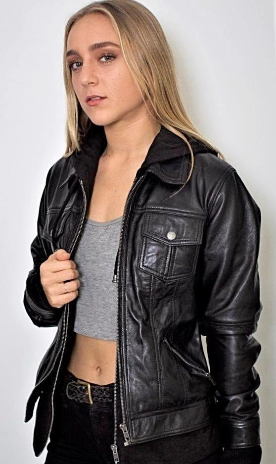 RipResistant Reinforcement Non Bulky Profile Annalise Womens Leather Jacket