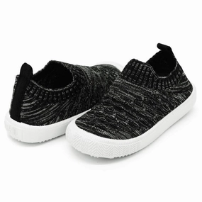 Jan & Jul Xplorer Knit Shoes - Black Anti Slip Grip Sole
