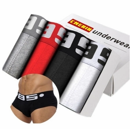 Balanced Shoppers Sculpted Fit Seamless Box Panties Men Underwear Elastic Trunks Boxer