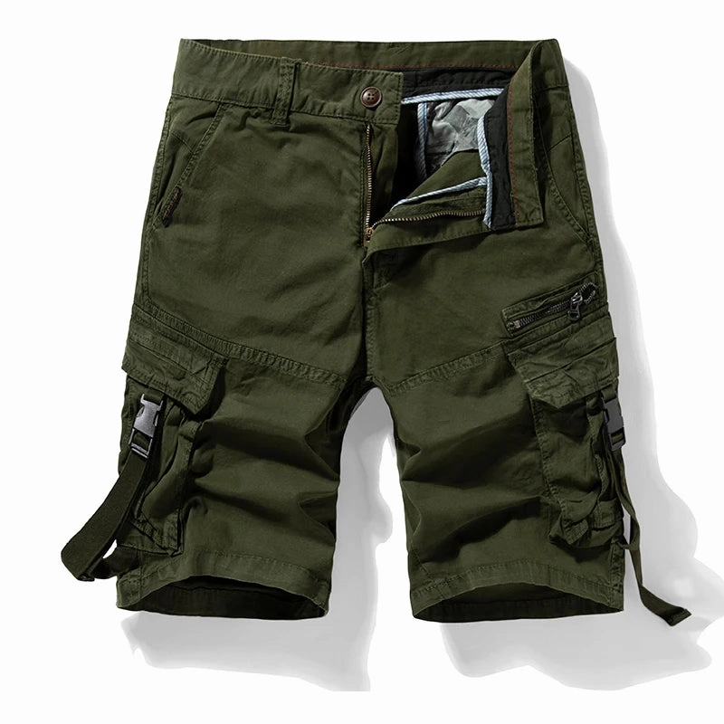 Preppy Style West Louis? Fashion Cotton Multi-Pocket Army Tactical Shorts