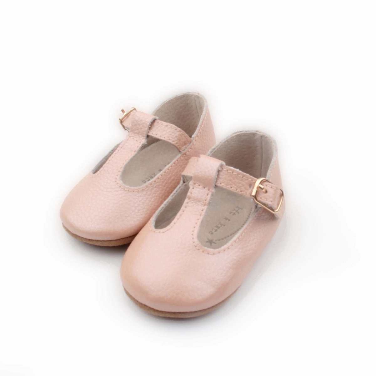 z Baby Toddler Shoes  Paris T-Bar Pearl Blush Responsive cushioning