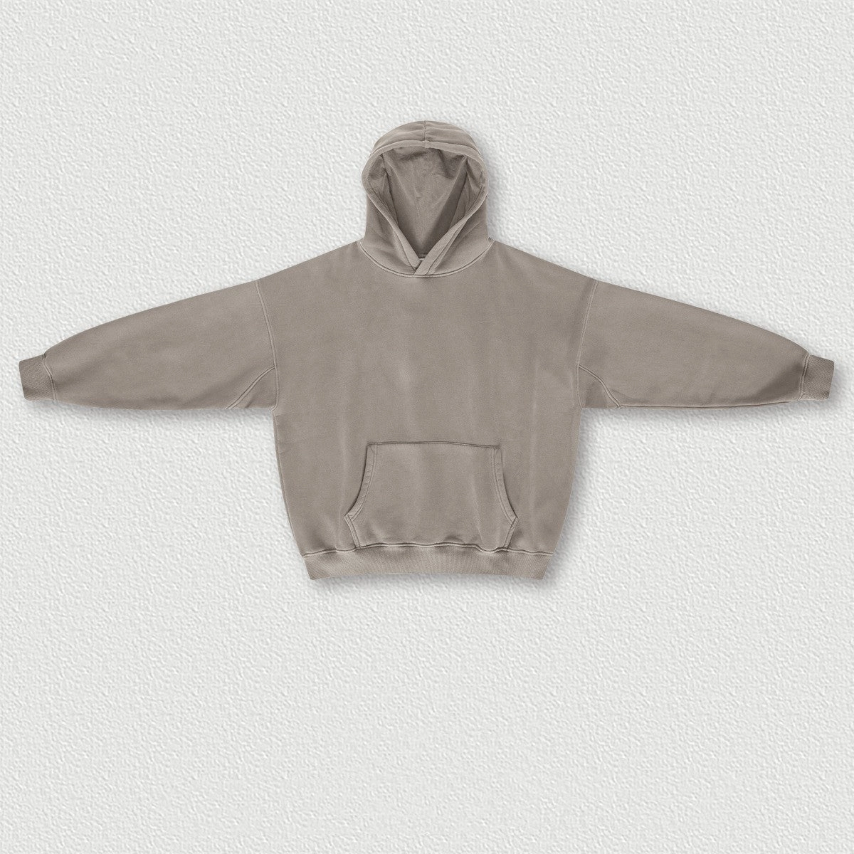 Active Fit Autumn And Winter Washed And Worn Padded Hooded Sweatshirt