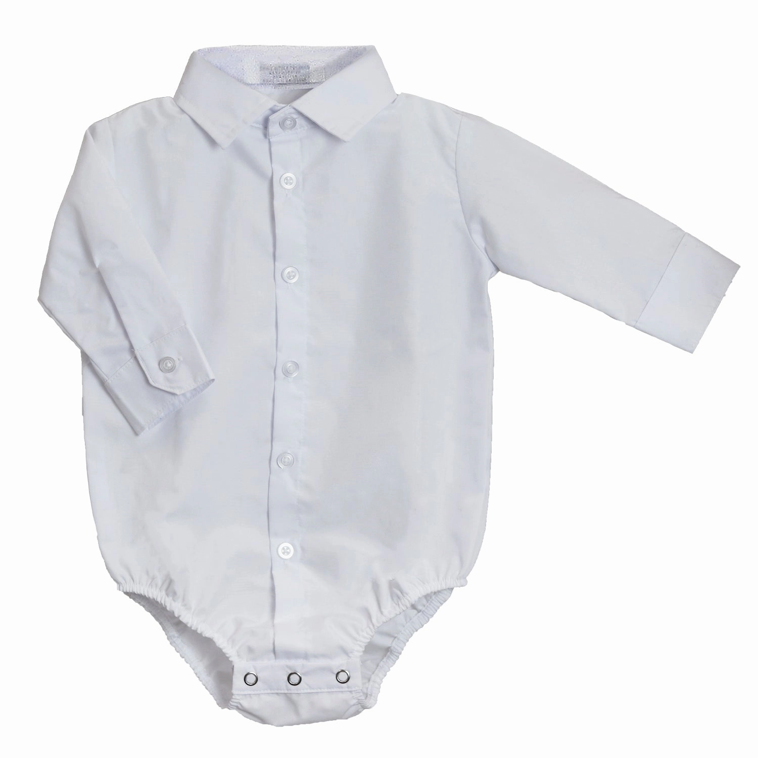 Baby Boys' White Dress Bodyshirt NoSlipWaistband Sun shield