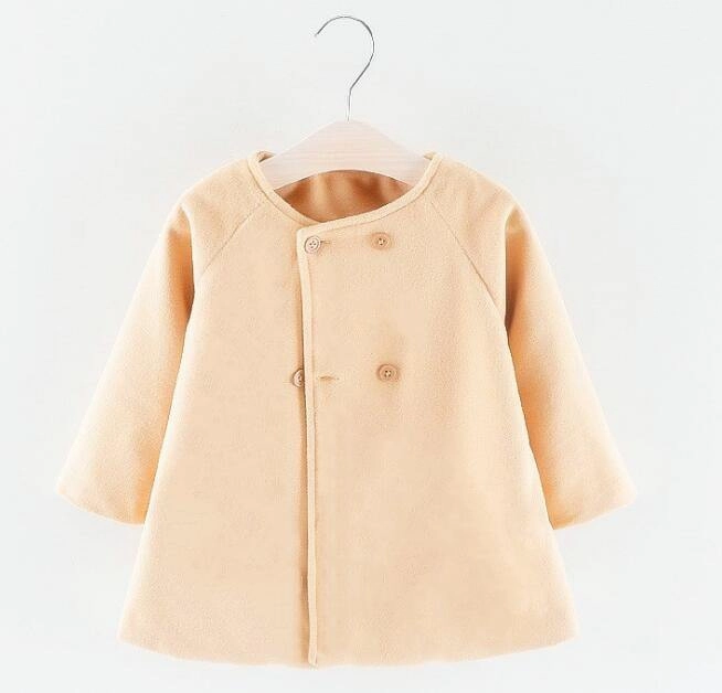 Baby Girl Boys Spring Winter Wool Blends Jacket Coat Ergonomic Silhouette