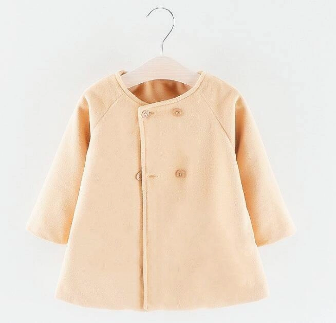 Baby Girl Boys Spring Winter Wool Blends Jacket Coat Effortless Travel Wear