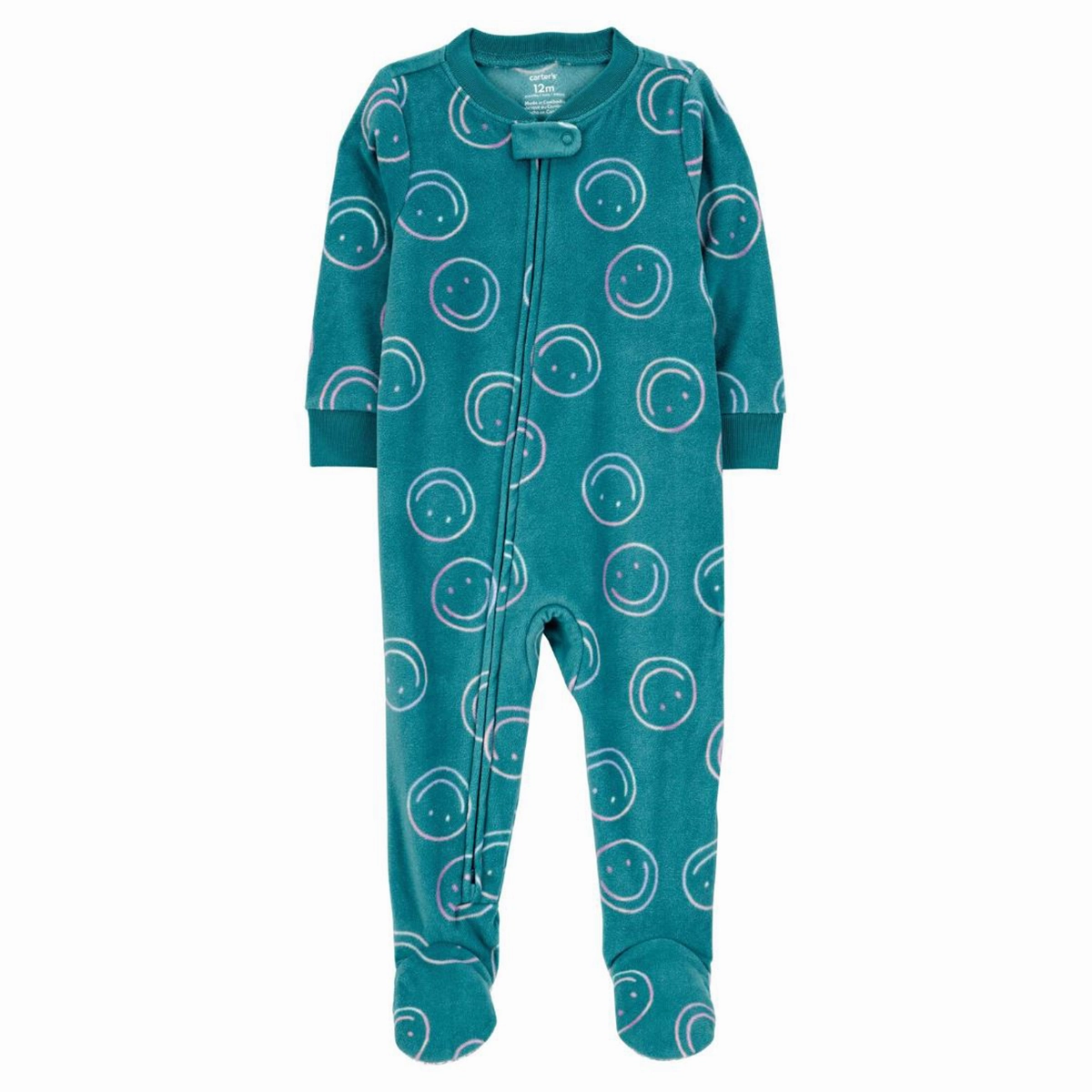 Carry Ease Comfortable Outfit Baby Girls' 1-Piece Fleece Pajamas 1R934