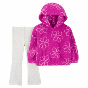 Commute Ease Seasonal Style Baby Girls' 2-Piece Floral Fleece Pullover & Legging Set 1R972910