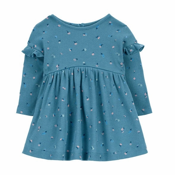 Strong Denim Office Attire Baby Girls' Floral Thermal Dress 1R545710-420
