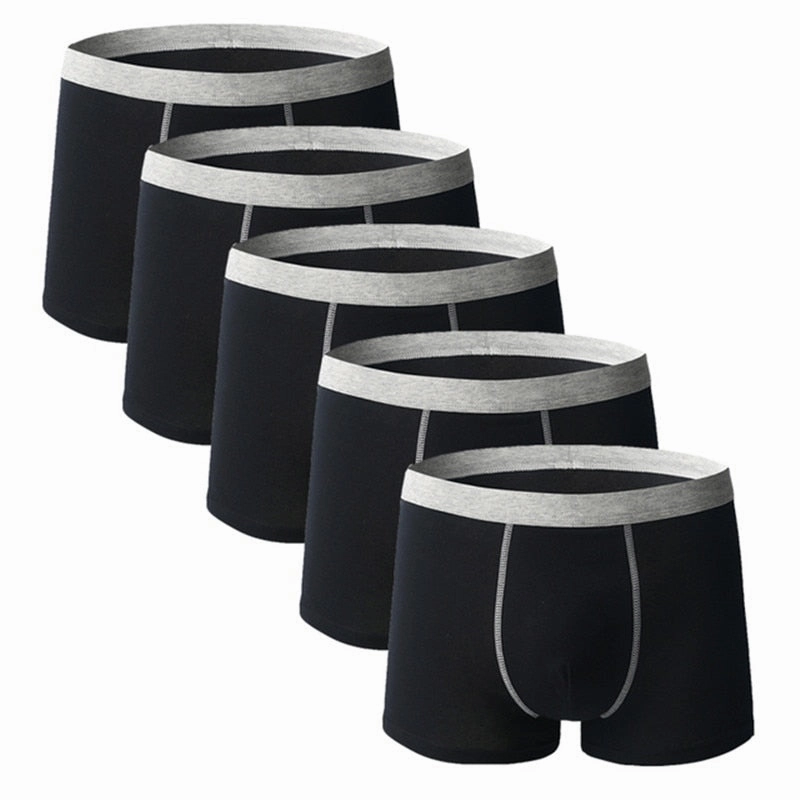 Lounge Essential Relax Move West Louis? Comfy Breathable Cotton Men Underwear 5Pcs