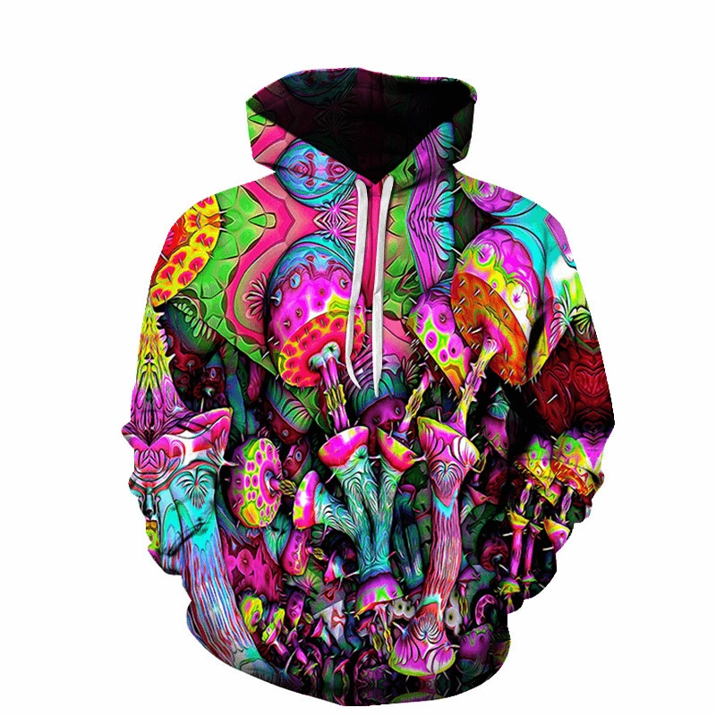 product hook practicality One Drop Shipping Spring and Autumn Men'S and Women'S Long-Sleeved Hoodie 3D Digital Printing Loose Casual Sweater Baseball Uniform