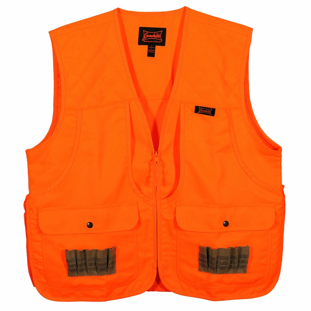 Blaze Orange Upland Front Loader Vest 3CV-OR MoistureWickingTechnology WaterRepellent
