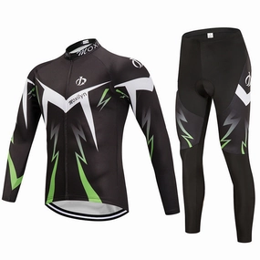 Lightweight Layering Winter cycling suit long suit custom bicycle fleece long sleeve suit team custom riding suit