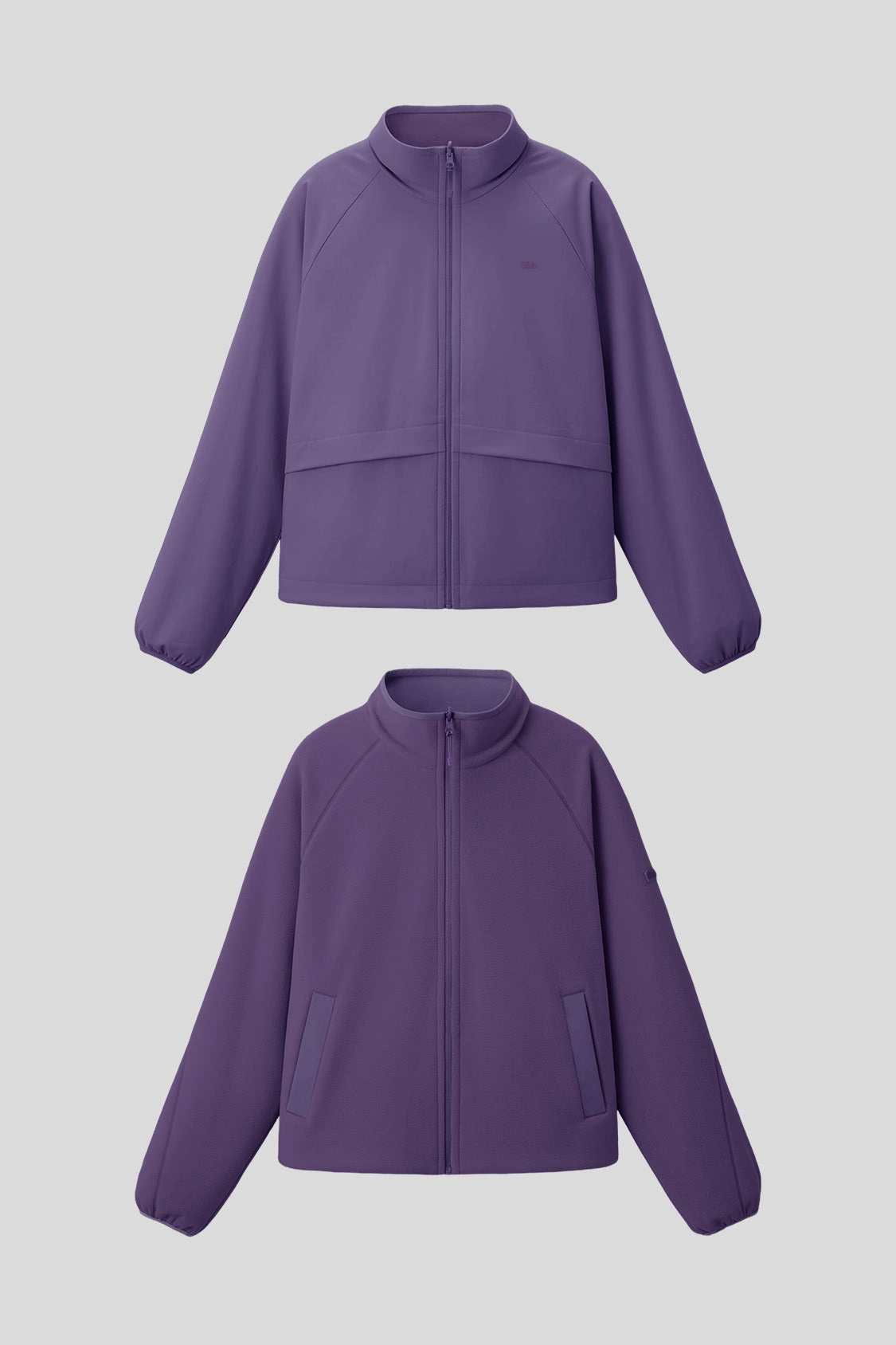 FlipBreeze ?C Women??s Light-Warmth Reversible Fleece Jacket Magnetic Closure