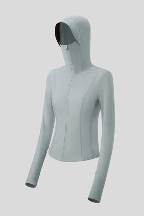 Iceskinny - Women's Slim-Fit Short Sun Protection Jacket UPF50  Running Gear