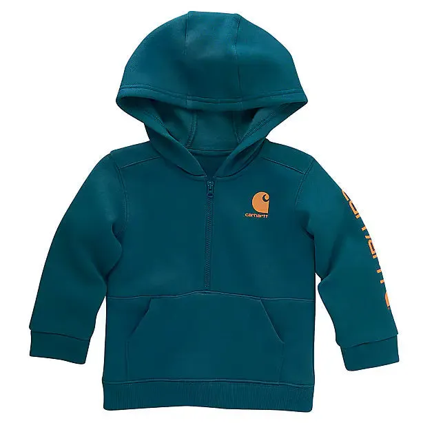Boys' Long-Sleeve Half-Zip Sweatshirt CA6434 StaticFree Material AntiStaticLining