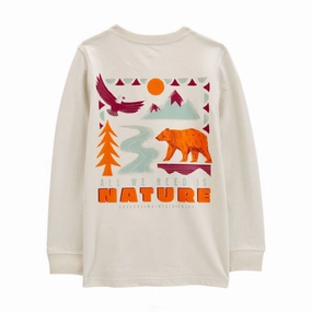 Boys' Nature Hike Long-Sleeve Graphic Tee 3R583110 Training Fit