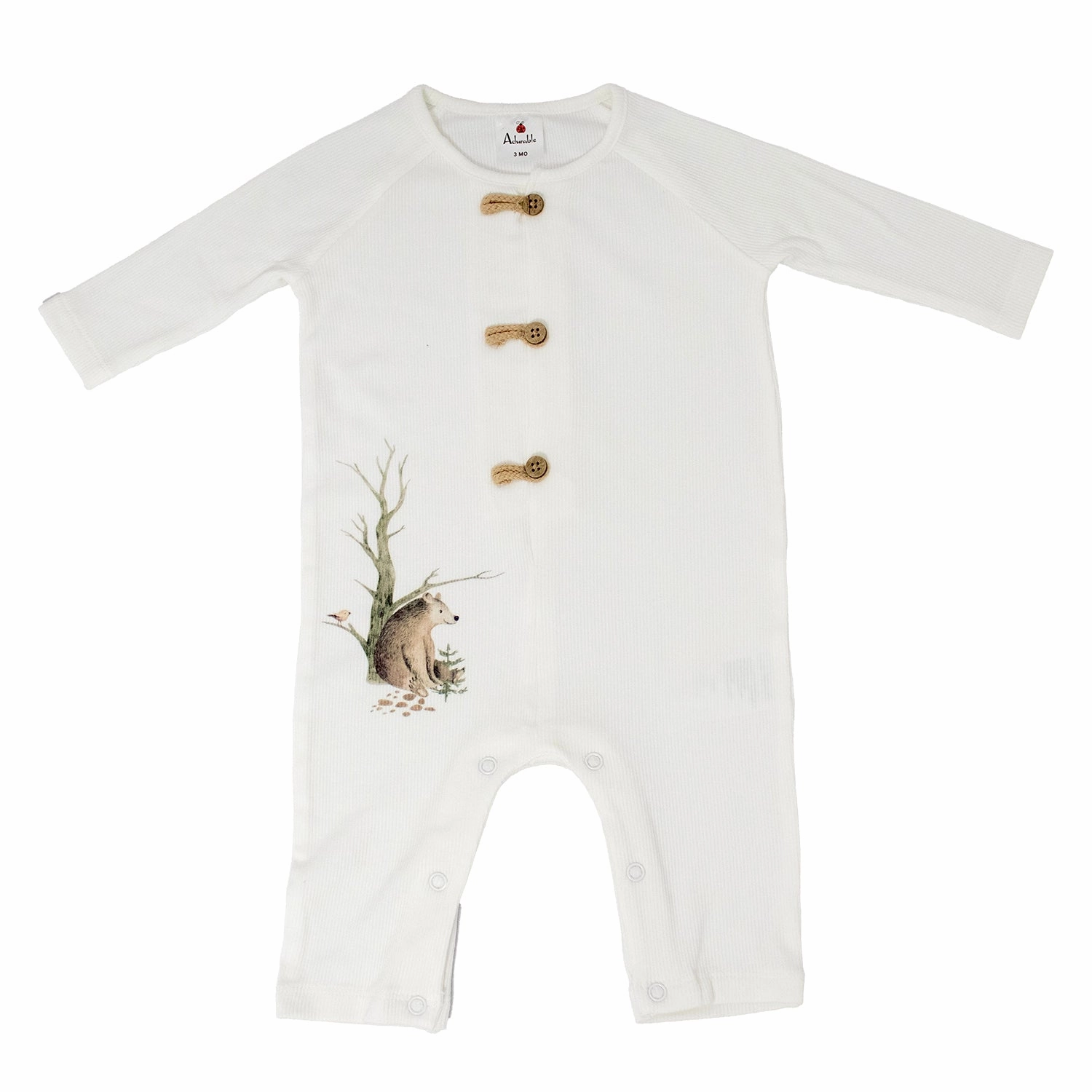 Boys' Ribbed Knit Long-Sleeve Body Suit A1106 DoubleStitchReinforcement
