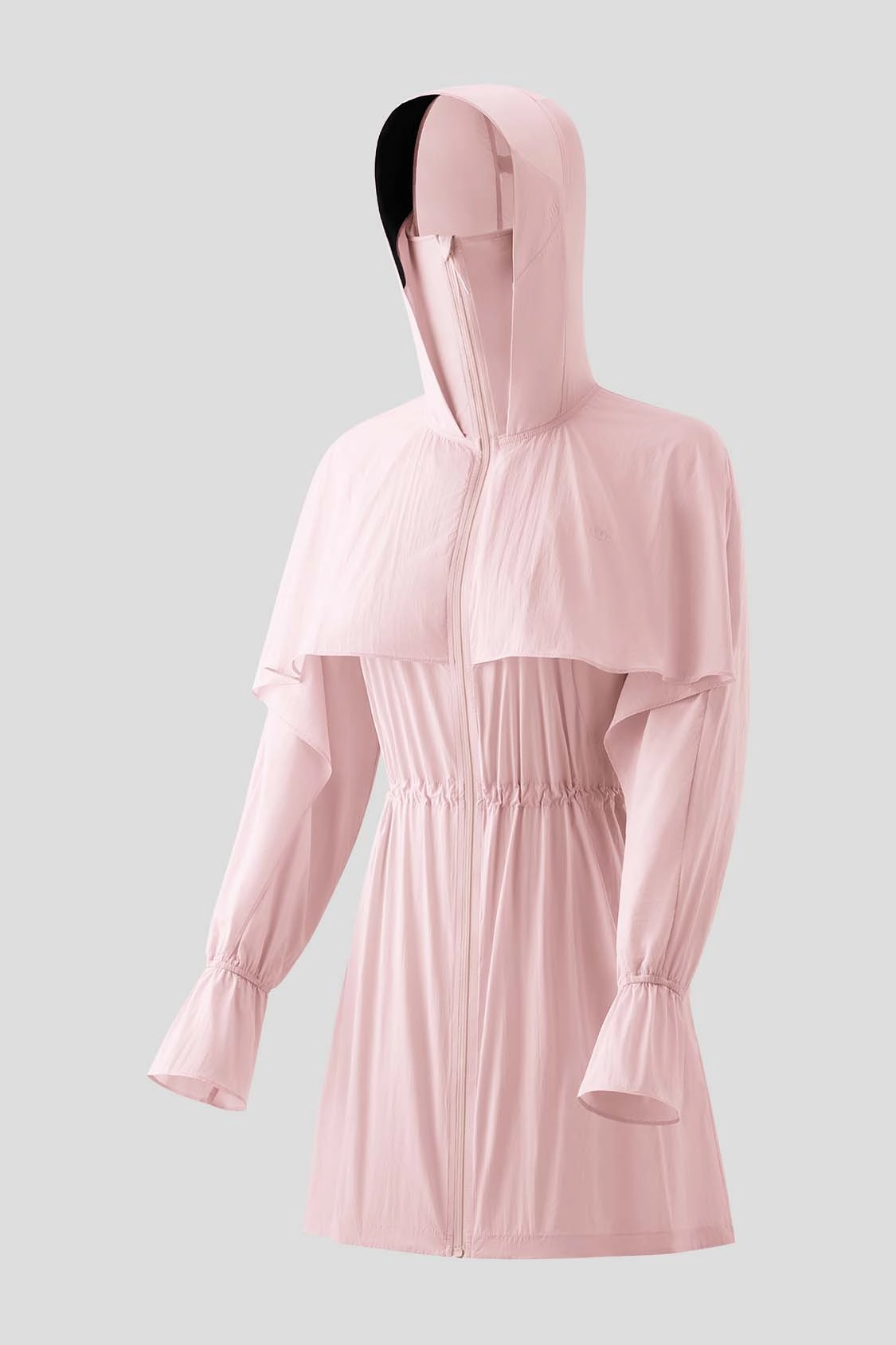 Collapsible Hood Comfortable Breeze - Women's Quick-Dry Mid-Length Sun Jacket UPF100 