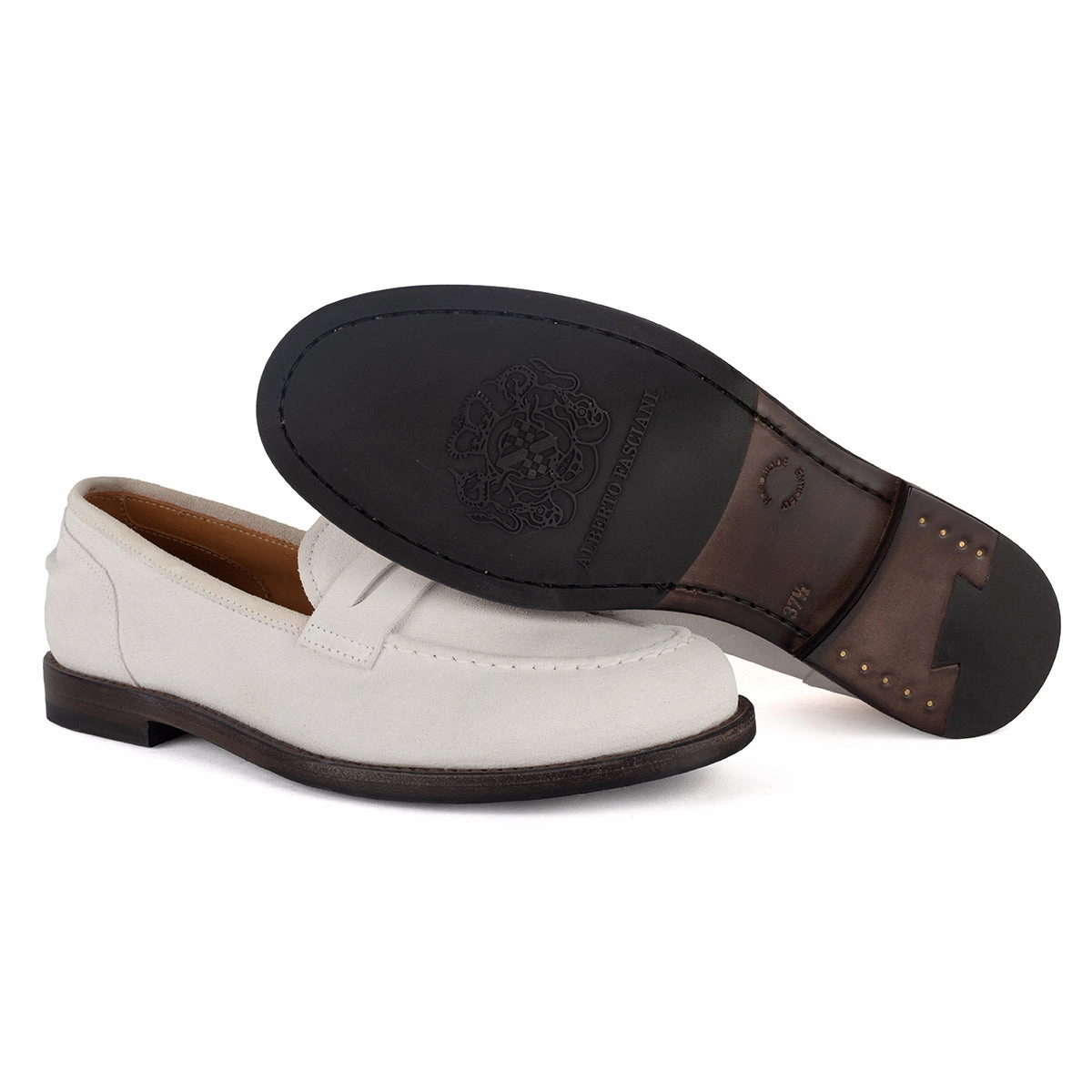 Run Club BRENDA 56040<br>White College loafer