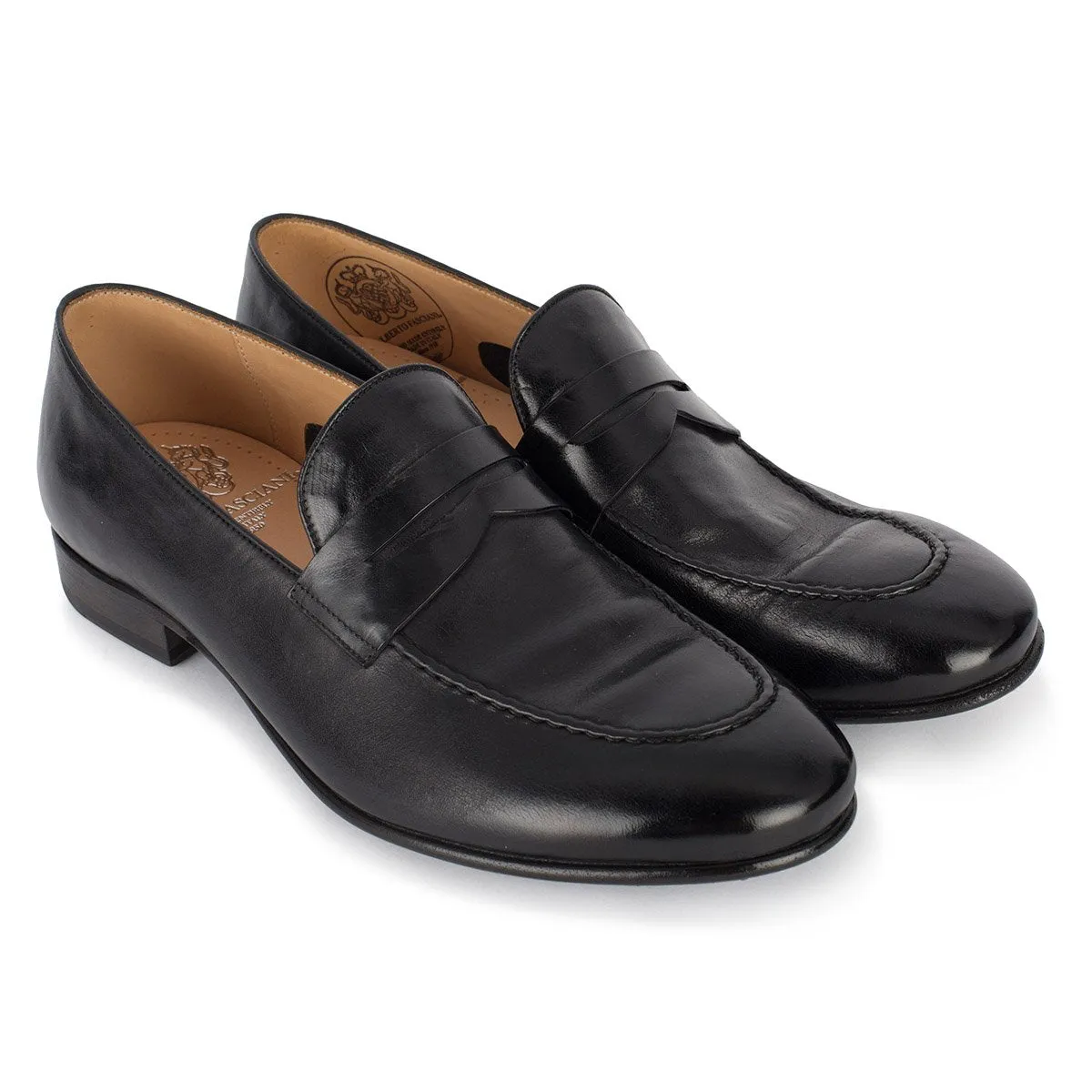 Urban Sport Slim Look BRIAN 61011<br>Black horse loafers