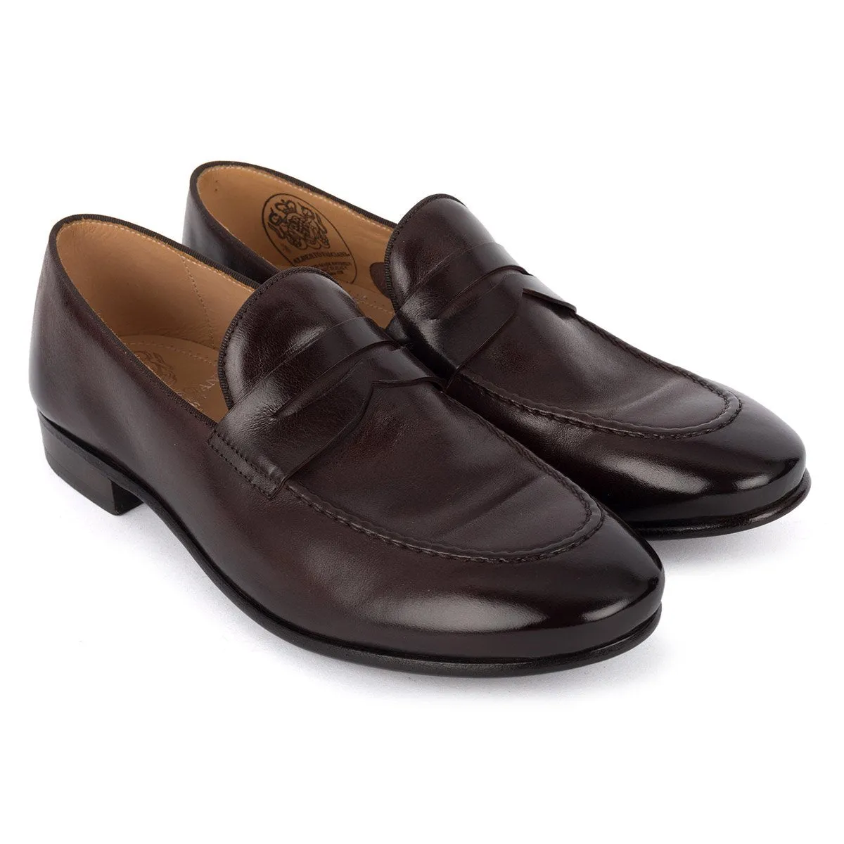 Low Top BRIAN 61011<br>Dark brown horse loafers