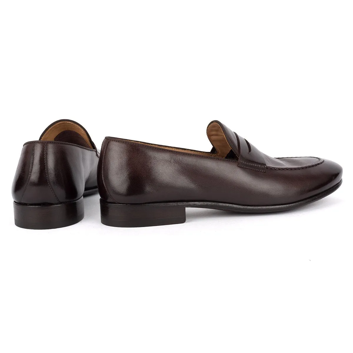 Log Path Work Jog BRIAN 61011<br>Dark brown horse loafers