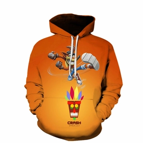 Cartoon 3D Digital Printing Loose Couple Hooded Sweater product mid range value