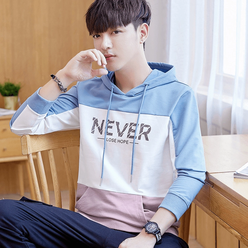 Home friendly Loose Hooded Sweater Trendy Men'S Upper Clothes Jacket