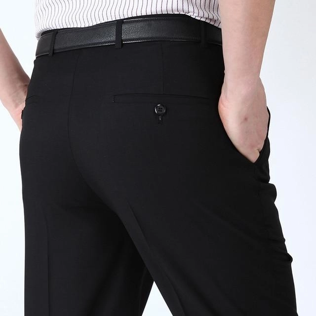 FrictionReducing Lining West Louis? Formal Classic Breathable Office Trousers