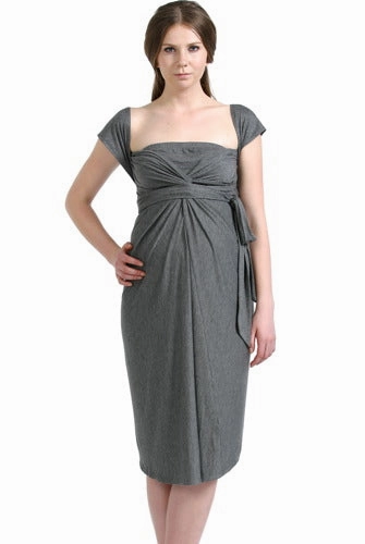 Momo Maternity "Avery" Infinity Wrap Dress Fall Piece Soft Draping