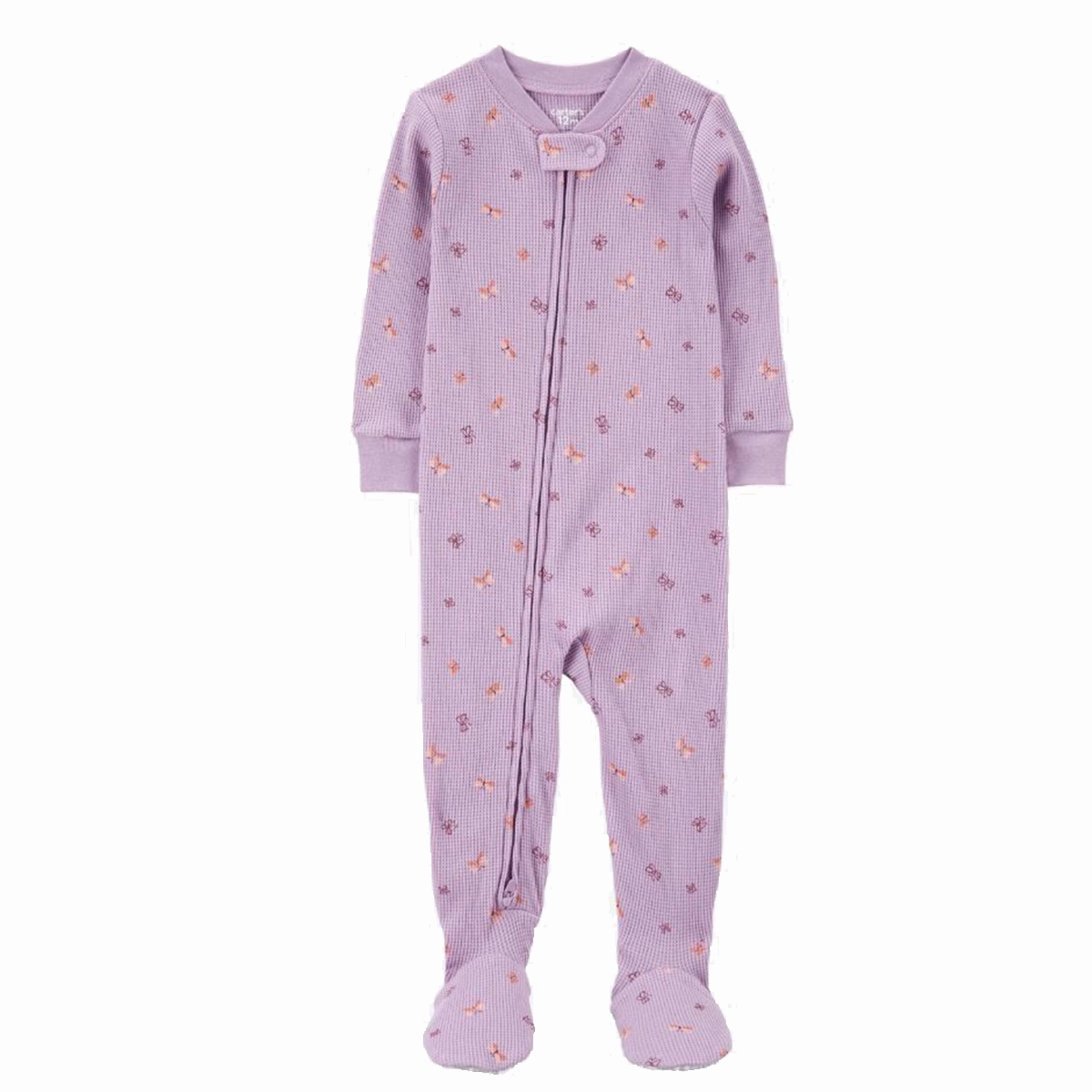 Music Mood Baby Girls' 1-Piece Butterfly Thermal Footie Pajamas 1R935510