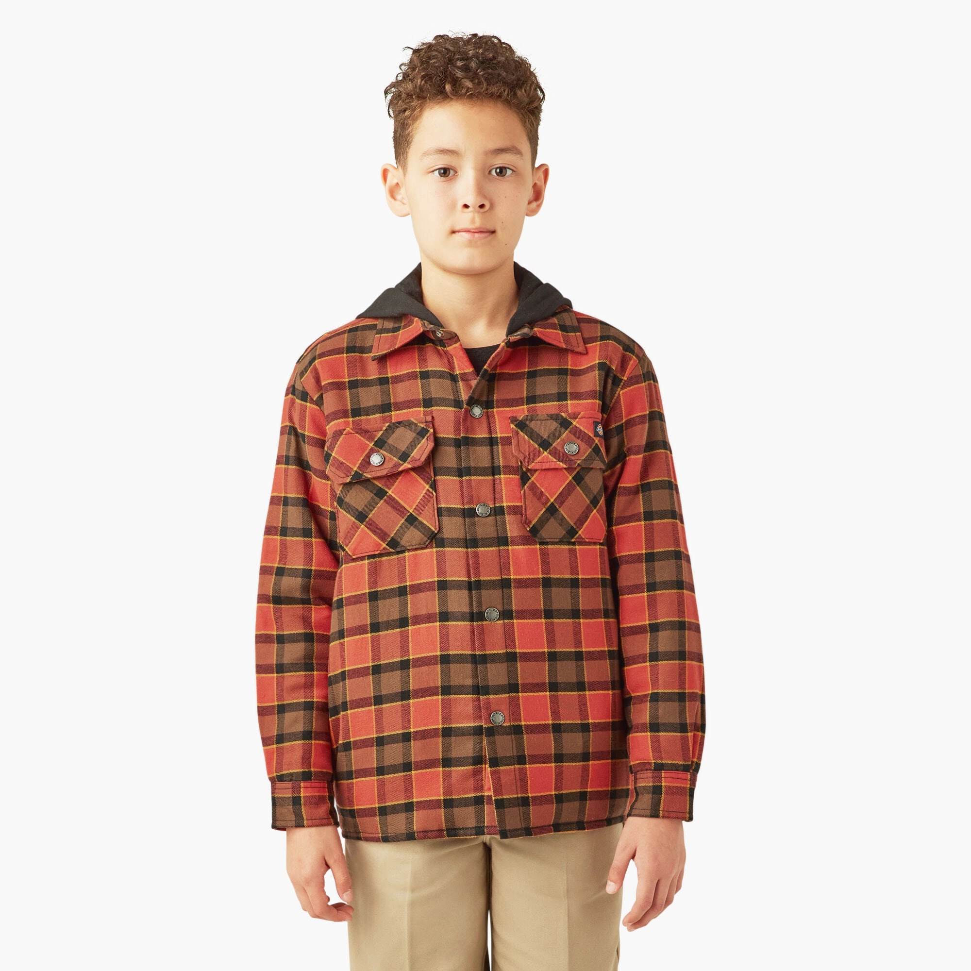 Boys' Flannel Shirt Jacket A85WV Smile Ease Seasonal Fashion