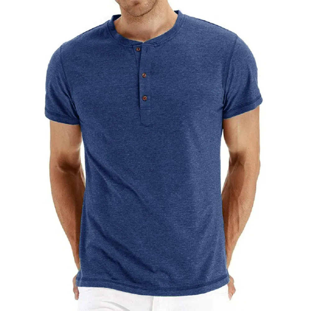Zip Up West Louis? Brand Fashion Cotton Henry Neck Tee