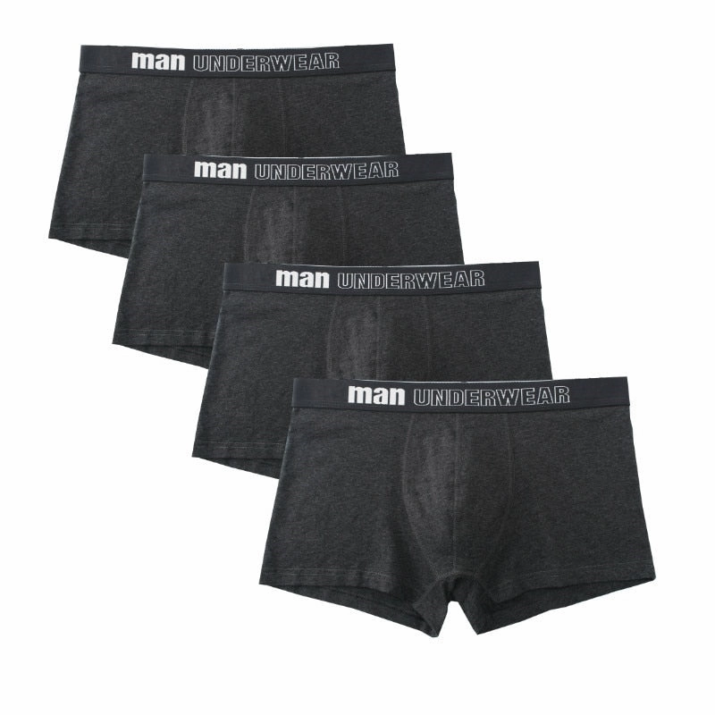 Easy-Wear Artists West Louis? Men Breathable Trunk Cotton Underwear 4Pcs Pack