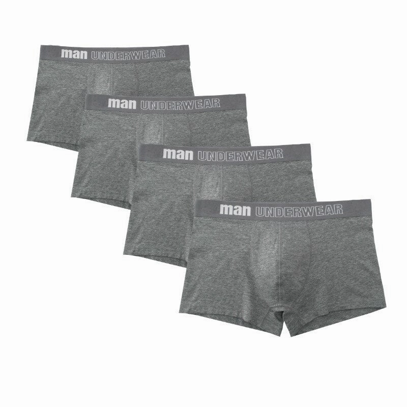 slim fit West Louis? Men Breathable Trunk Cotton Underwear 4Pcs Pack