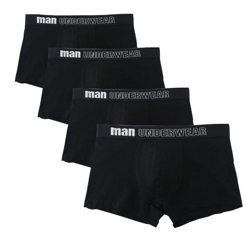West Louis? Men Breathable Trunk Cotton Underwear 4Pcs Pack Breathable Mesh Panels No Trace