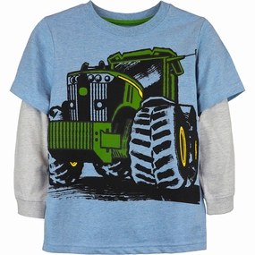 Cool Glow Airflow Vents Boys' Long-Sleeve Mega Tractor Tee J4T567BC