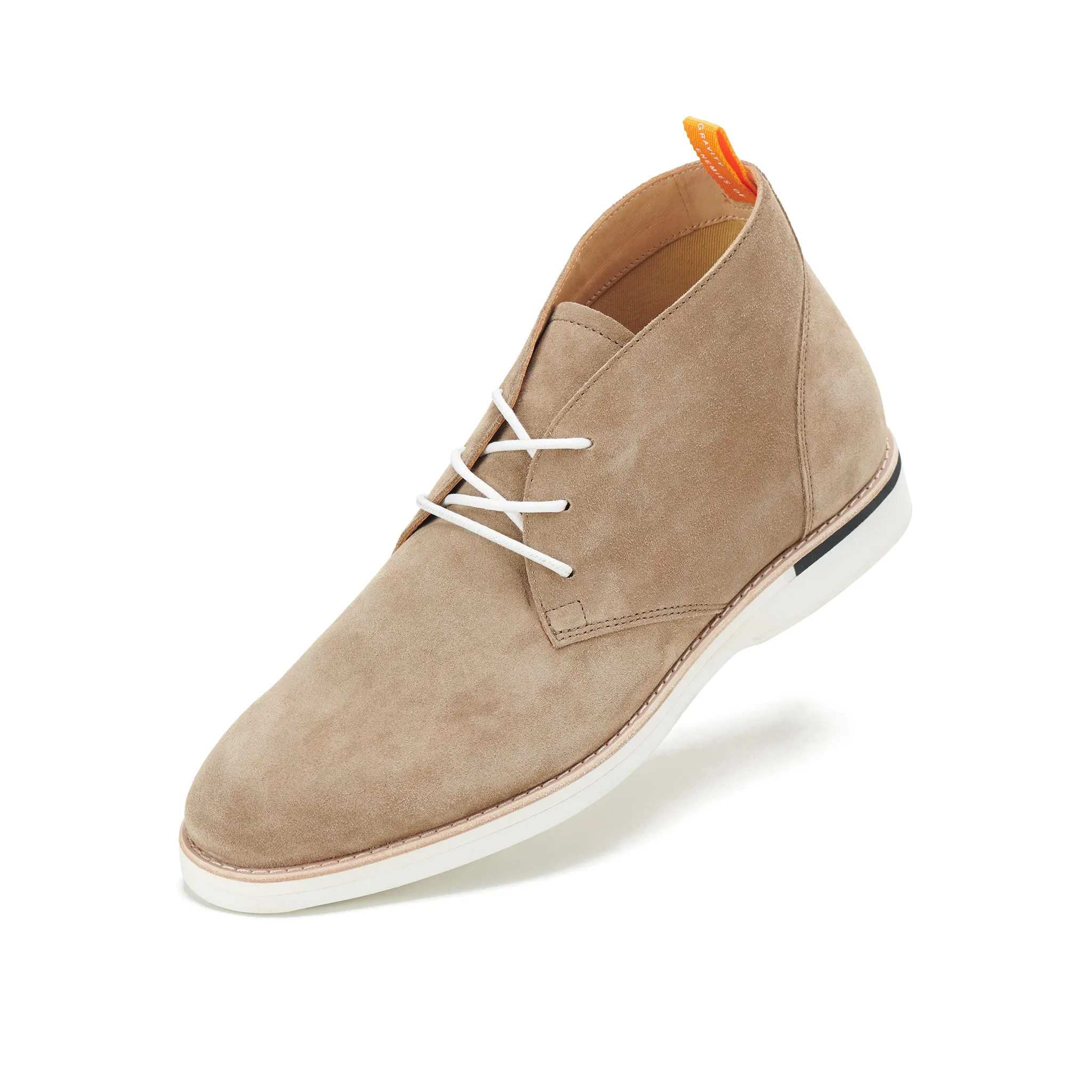 Chukka Mens Stack Desert Suede Western Ride Classic Appearance
