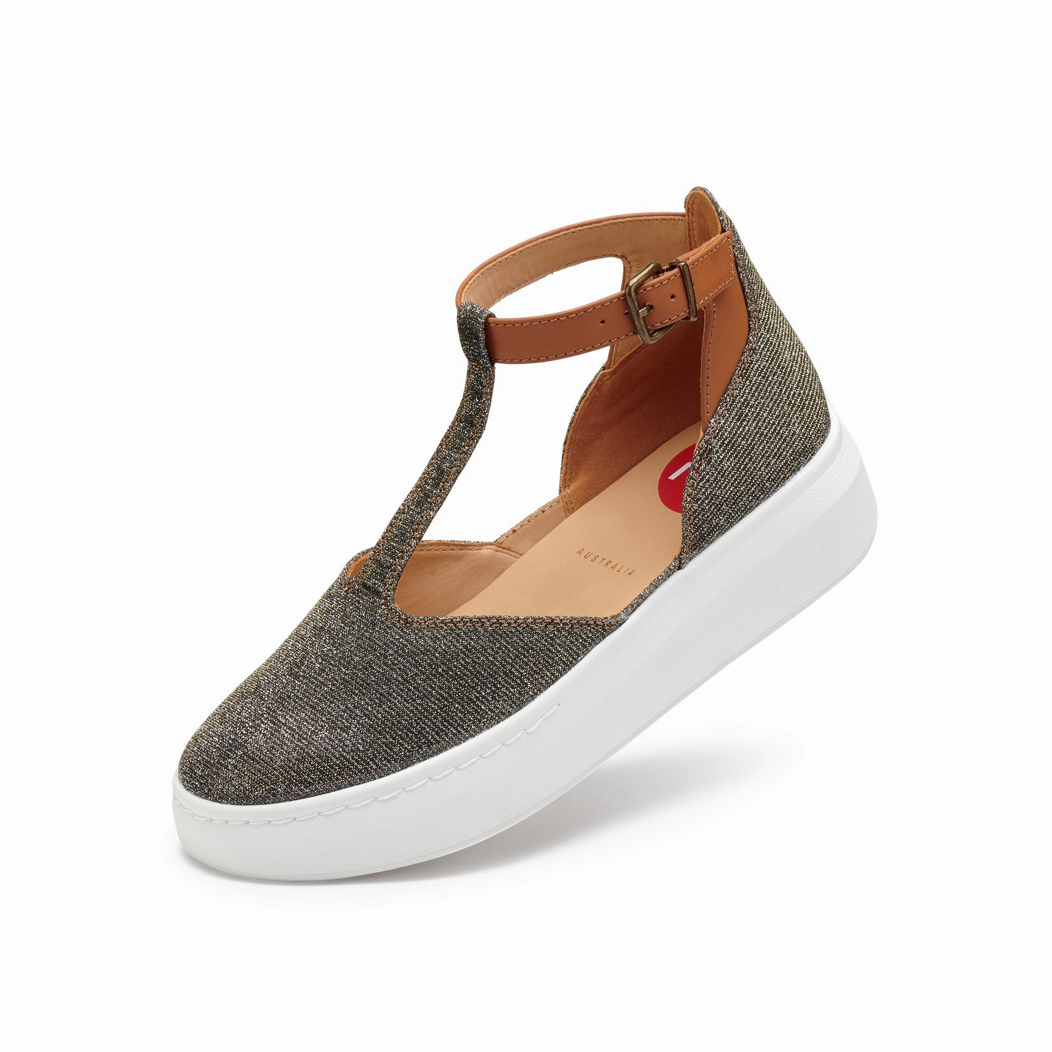 Dry Comfort City T-Bar Twinkle/Tan