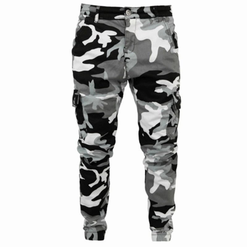 Tech Mood Classic Jeans West Louis? Gray Style Camouflage Cargo  Military Joggers Pants