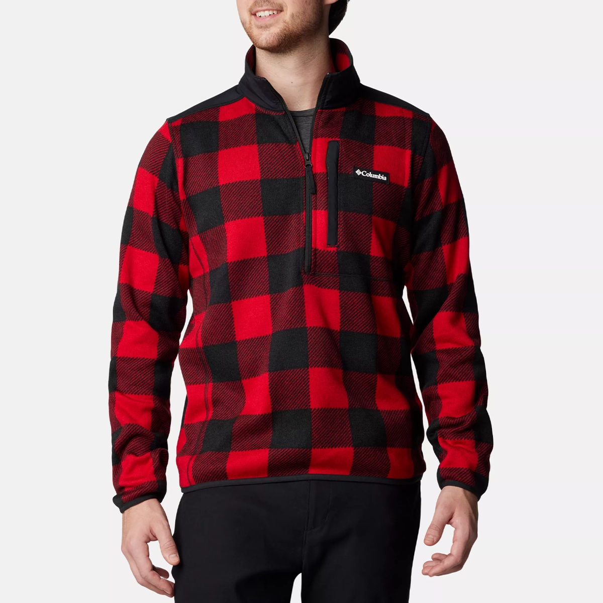 Men's Sweater Weather II Printed Half Zip Pullover 2097741 WaterRepellentCoating World Tone