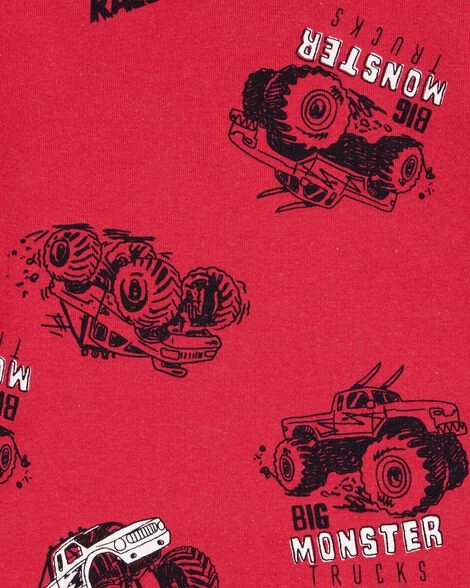 Childrens 4-Piece Truck Cotton Pajamas 3S380910-969 Trend Vibe